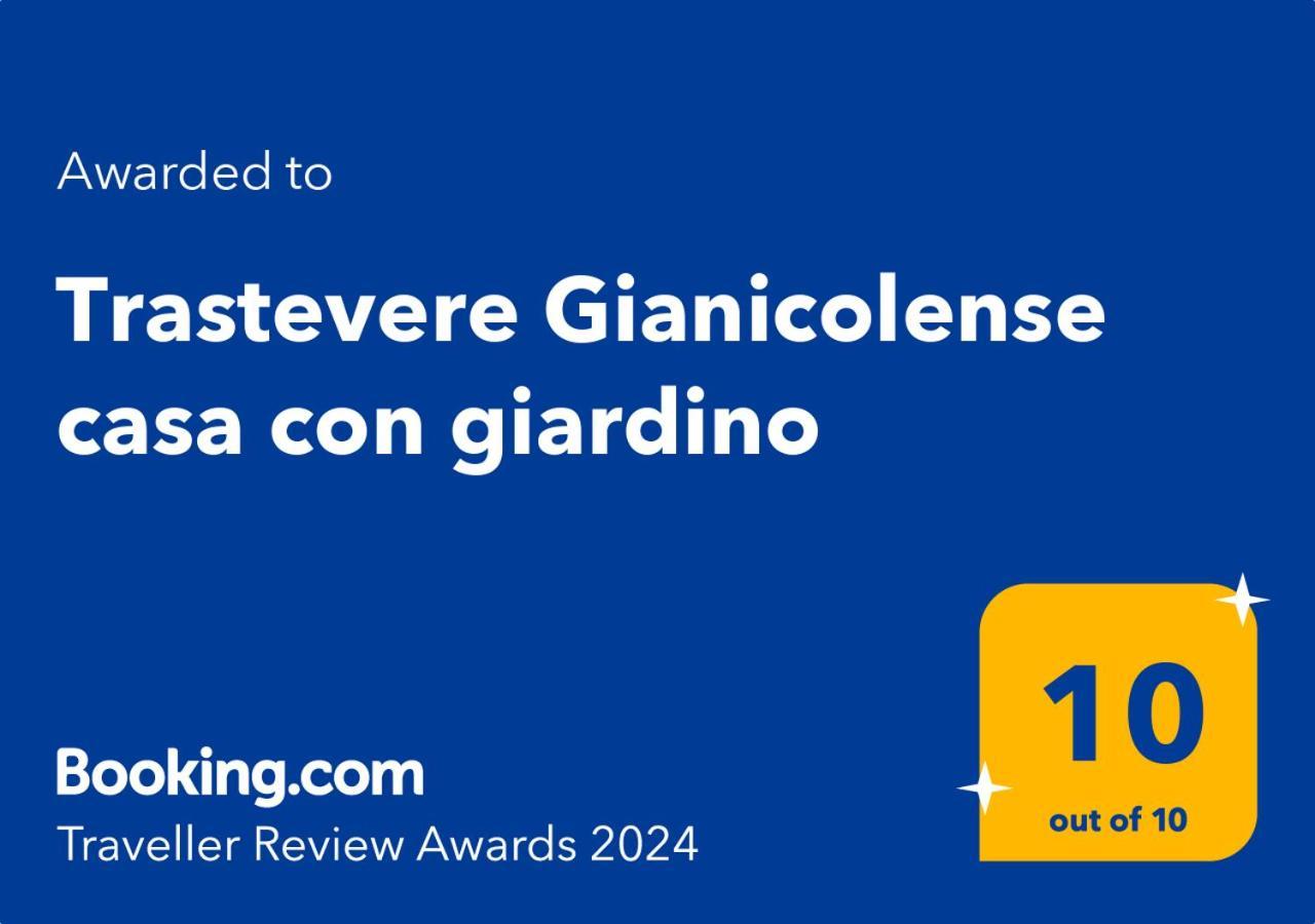 Trastevere Gianicolense Casa Con Giardino Roma Exterior foto